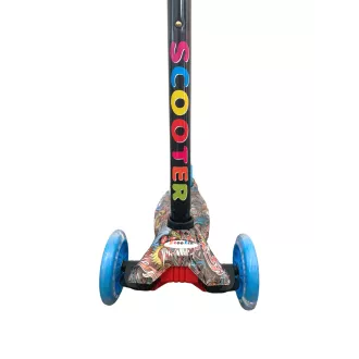 Kolobežka trojkolesová MAXI SCOOTER so svietiacimi kolieskami, BLUE DRAGON Kolobežka trojkolesová MAXI SCOOTER so svietiacimi kolieskami, BLUE DRAGON