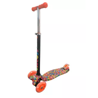 Kolobežka trojkolesová MAXI SCOOTER so svietiacimi kolieskami, BONBON or Kolobežka trojkolesová MAXI SCOOTER so svietiacimi kolieskami, BONBON or