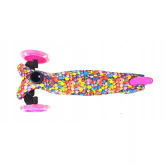 Kolobežka trojkolesová MAXI SCOOTER so svietiacimi kolieskami, BONBON, ružový Kolobežka trojkolesová MAXI SCOOTER so svietiacimi kolieskami, BONBON, ružový