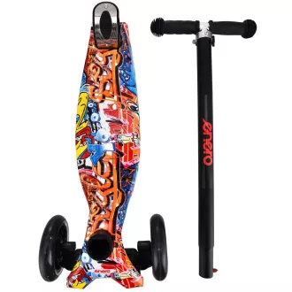 Detská trojkolesová kolobežka MAXI SCOOTER STREET-ART