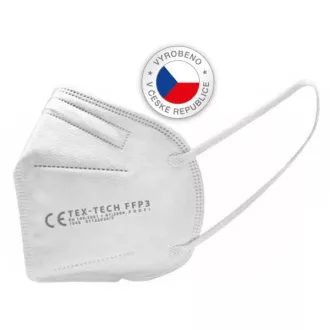 Respirátor/ochranná maska FFP3, biely, 20 ks, vyrobené v ČR