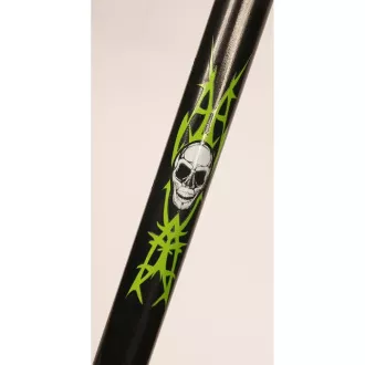 Kolobežka PB SKULL 2023 so stojanom, 200mm, čierno-zelená