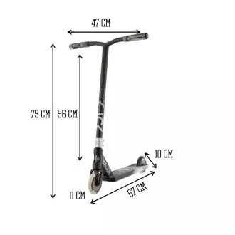 MADD GEAR Freestyle kolobežka Kick Pro BLACK-SILVER