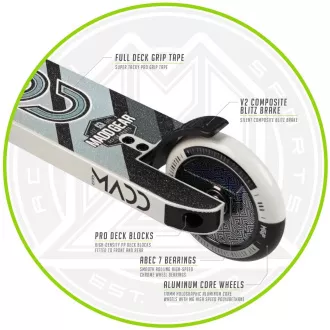 MADD GEAR Freestyle kolobežka Kick Pro BLACK-SILVER