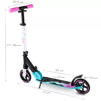 Skladacie city kolobežka MOVINO VIBE - MINT-PINK