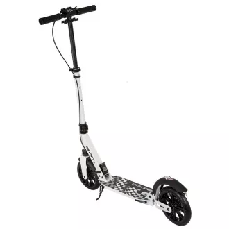 Skladacia kolobežka ENERO ULTRA SPEED s kotúčovou brzdou, 200mm, biela
