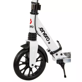 Skladacia kolobežka ENERO ULTRA SPEED s kotúčovou brzdou, 200mm, biela