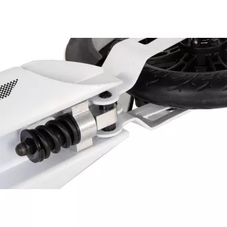 Skladacia kolobežka ENERO ULTRA SPEED s kotúčovou brzdou, 200mm, biela