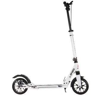 Skladacia kolobežka ENERO ULTRA SPEED s kotúčovou brzdou, 200mm, biela