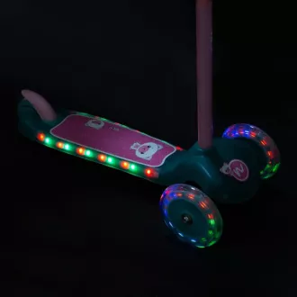 Detská kolobežka NEX MINT s LED kolieskami mini scooter