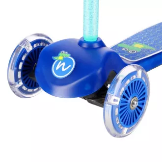 Detská kolobežka NEX NAVY s LED kolieskami mini scooter