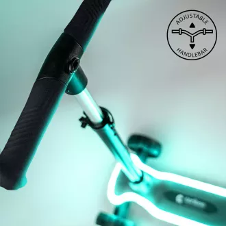 Detská trojkolesová kolobežka Cariboo LEDstar, modrá