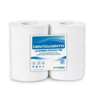 Toaletný papier Cento JUMBO 230 2-vrstvová celulóza, priemer 23 cm návin 190 m Toaletný papier Cento JUMBO 230 2-vrstvová celulóza, priemer 23 cm návin 190 m