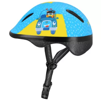 Detská cyklistická prilba FUN POLICE, 52-56 cm