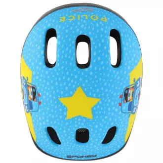 Detská cyklistická prilba FUN POLICE, 52-56 cm