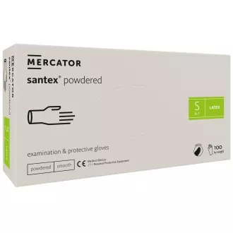 SANTEX POWDERED – Latexové púdrované rukavice telové, 100 ks, L
