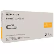 SANTEX POWDERED – Latexové púdrované rukavice telové, 100 ks, S