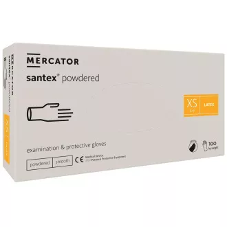 SANTEX POWDERED – Latexové púdrované rukavice telové, 100 ks, XL