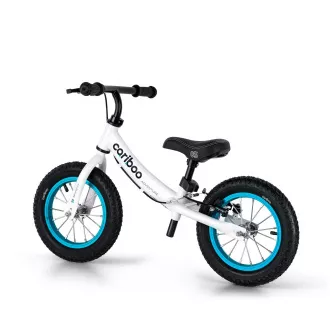 Detské odrážadlo MOVINO Cariboo ADVENTURE s brzdou, nafukovacie kolesá 12'', bielo-modré Detské odrážadlo MOVINO Cariboo ADVENTURE s brzdou, nafukovacie kolesá 12'', bielo-modré