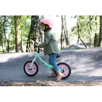 DETSKÉ ODRÁŽADLO MOVINO Cariboo CLASSIC, KOLESÁ 12'', ružovo-šedé