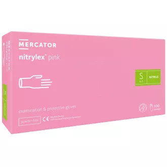 NITRYLEX PINK - Nitrilové rukavice (bez púdru) ružové, 100 ks, M