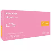 NITRYLEX PINK - Nitrilové rukavice (bez púdru) ružové, 100 ks, XS