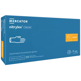 NITRYLEX CLASSIC - Nitrilové rukavice (bez púdru) modré, nesterilné - 100 ks, S