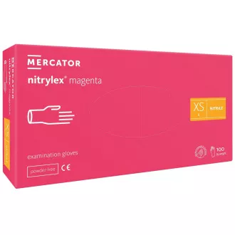 NITRYLEX MAGENTA - Nitrilové rukavice (bez púdru), 100 ks, L