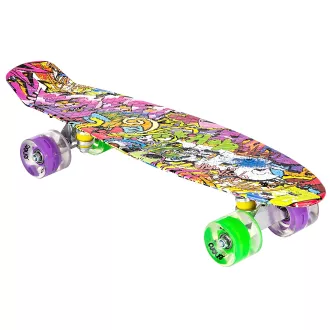 Pennyboard ENERO 56cm s LED kolieskami, VINTAGE Pennyboard ENERO 56cm s LED kolieskami, VINTAGE