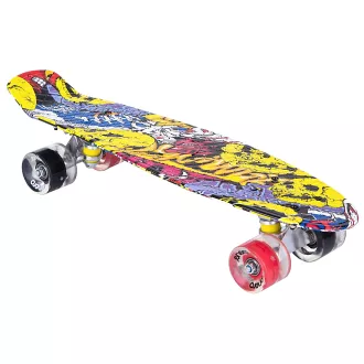 Pennyboard ENERO STREET-ART, 56 cm s LED kolieskami