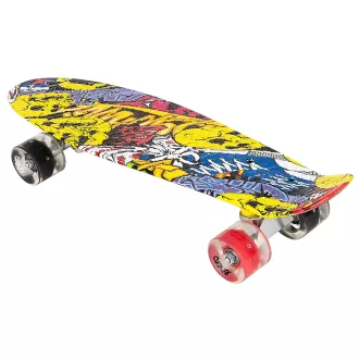 Pennyboard ENERO STREET-ART, 56 cm s LED kolieskami