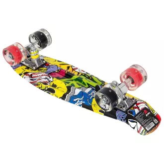 Pennyboard ENERO STREET-ART, 56 cm s LED kolieskami