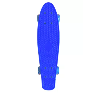 Pennyboard s LED kolieskami, 56 cm DARK BLUE