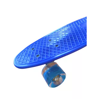 Pennyboard s LED kolieskami, 56 cm DARK BLUE