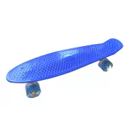 Pennyboard s LED kolieskami, 56 cm DARK BLUE