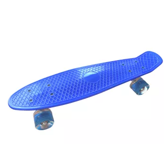 Pennyboard s LED kolieskami, 56 cm DARK BLUE