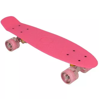 Pennyboard s LED kolieskami, 56 cm PINK Pennyboard s LED kolieskami, 56 cm PINK