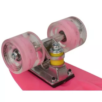 Pennyboard s LED kolieskami, 56 cm PINK Pennyboard s LED kolieskami, 56 cm PINK