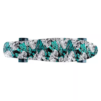 Pennyboard MOVINO Chameleon (DoublePrint) so svietiacimi LED kolieskami, 56cm