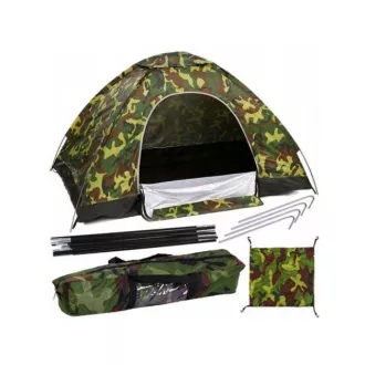 Turistický stan pre max 3 osoby, 2x2m, maskáčový Turistický stan pre max 3 osoby, 2x2m, maskáčový