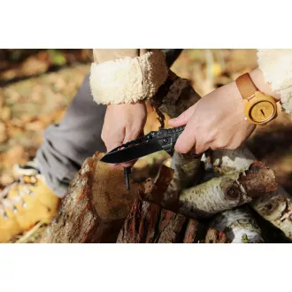 Pružinový nôž s kresadlom 21cm