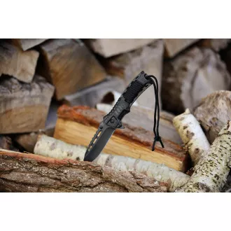 Pružinový nôž s kresadlom 21cm