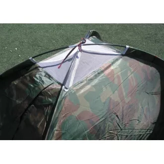 Turistický stan pre max 2 osoby, 2x1, 5m, maskáčový
