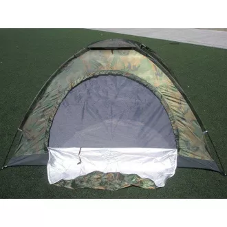 Turistický stan pre max 2 osoby, 2x1, 5m, maskáčový