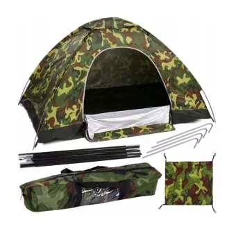 Turistický stan pre 4 osoby maskáčový 2 x 2,5 m Turistický stan pre 4 osoby maskáčový 2 x 2,5 m