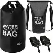Vodotesný vak Dry Bag 30 l, Čierna