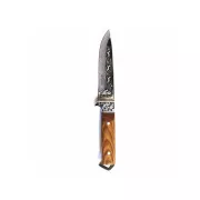 Lovecký nôž so zdobenou čepeľou, 26 cm
