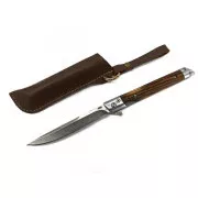 Skladací vreckový nôž s puzdrom, 21 cm