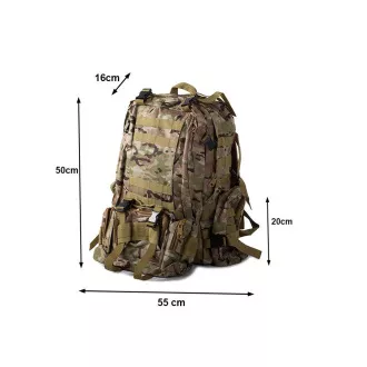 Maskáčový batoh Lynx, vojenská kamufláž - 48.5 l, Maskáč púštny