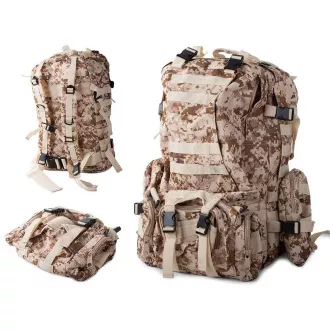 Maskáčový batoh Lynx, vojenská kamufláž - 48.5 l, Maskáč púštny